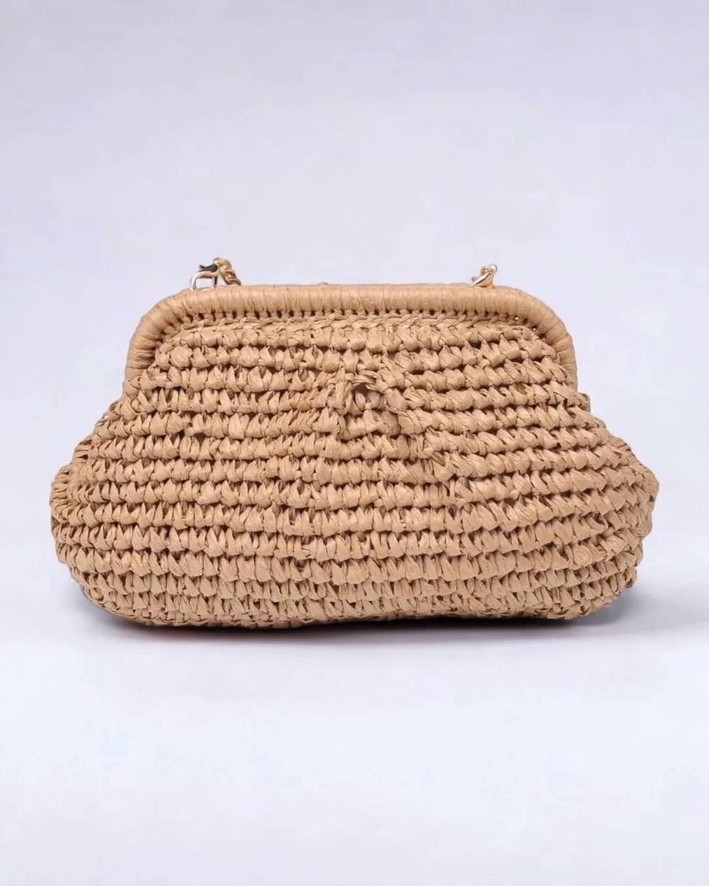 NEW URBAN EXPRESSIONS women's adelaide woven clutch bag in natural